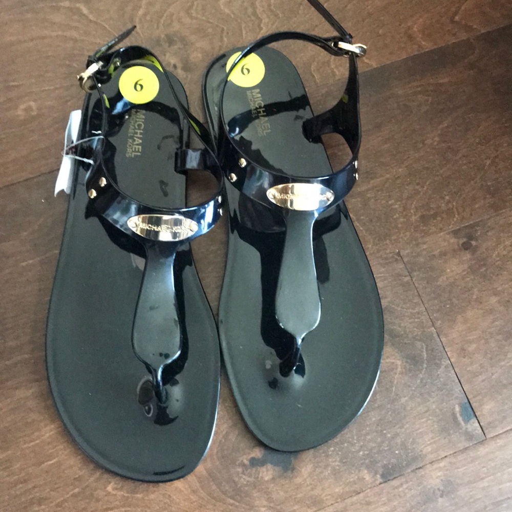 Michael Kors black sandals Sz 9 - Picture 1 of 3
